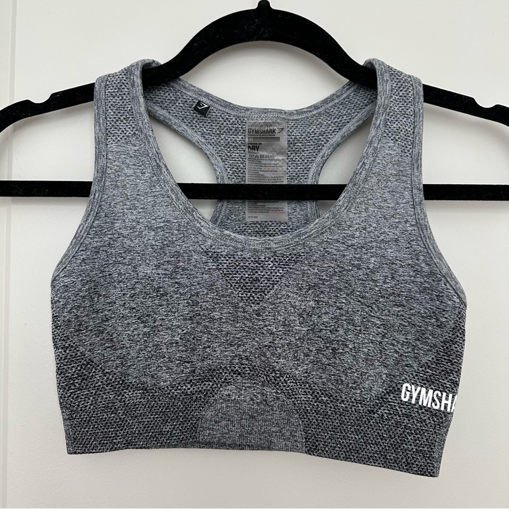 Gymshark Gray Ombré Racerback Sports Bra